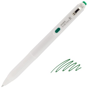 Zebra SARASA R Retractable Gel Pen 0.4mm Green