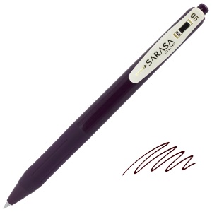 Zebra SARASA Clip Vintage Retractable Gel Pen 0.5mm Bordeaux Purple