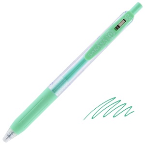 Zebra SARASA Clip Milk Retractable Gel Pen 0.5mm Green