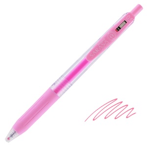 Zebra SARASA Clip Milk Retractable Gel Pen 0.5mm Pink
