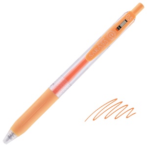 Zebra SARASA Clip Milk Retractable Gel Pen 0.5mm Orange