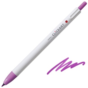Zebra ClickArt Marker Pen 0.6mm Lavender