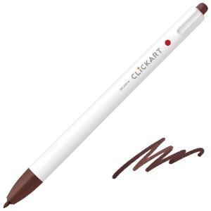 Zebra ClickArt Marker Pen 0.6mm Dark Brown