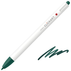 Zebra ClickArt Marker Pen 0.6mm Green Black