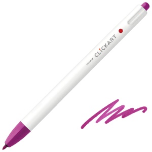 Zebra ClickArt Marker Pen 0.6mm Magenta