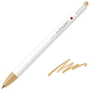 Zebra ClickArt Marker Pen 0.6mm Light Brown