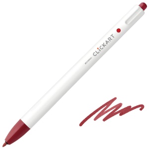 Zebra ClickArt Marker Pen 0.6mm Red Black