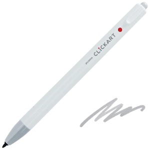 Zebra ClickArt Marker Pen 0.6mm Light Gray