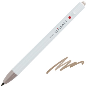 Zebra ClickArt Marker Pen 0.6mm Brown Sugar
