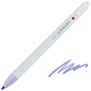 Zebra ClickArt Marker Pen 0.6mm Lilac
