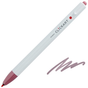 Zebra ClickArt Marker Pen 0.6mm Pale Rose