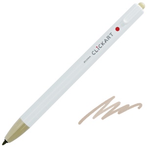 Zebra ClickArt Marker Pen 0.6mm Sand Beige