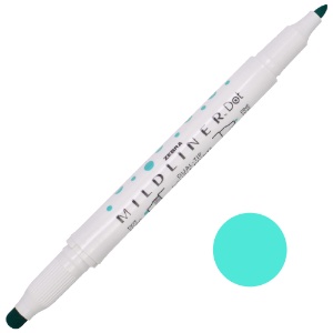 Zebra Mildliner Dual-Tip Dot Marker Summer Green