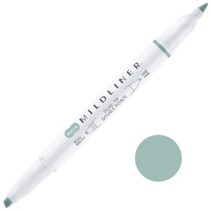 Zebra Mildliner Double Ended Highlighter Marker Mild Mint