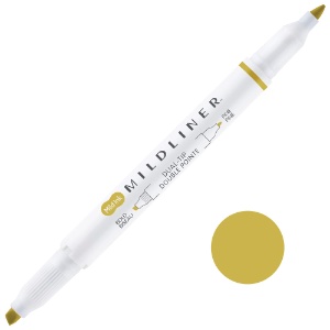 Zebra Mildliner Double Ended Highlighter Marker Mild Mimosa Yellow