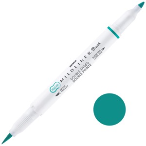 Zebra Mildliner Brush Pen Mild Summer Green