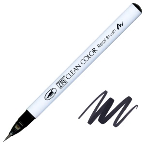 Zig Clean Color Real Brush Pen 010 Black