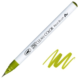 Zig Clean Color Real Brush Pen 046 Mid Green