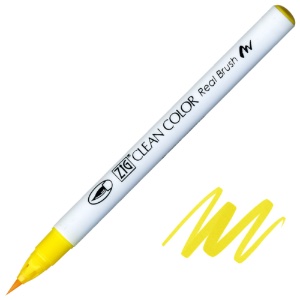 Zig Clean Color Real Brush Pen 050 Yellow