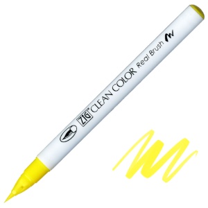 Zig Clean Color Real Brush Pen 051 Lemon Yellow