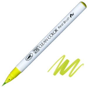 Zig Clean Color Real Brush Pen 053 Yellow Green