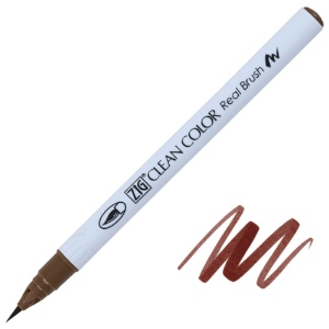 Zig Clean Color Real Brush Pen 065 Mid Brown