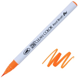 Zig Clean Color Real Brush Pen 070 Orange