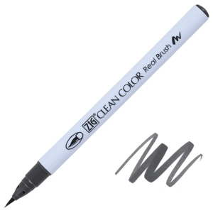 Zig Clean Color Real Brush Pen 095 Dark Gray