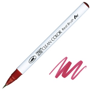 Zig Clean Color Real Brush Pen 260 Deep Red