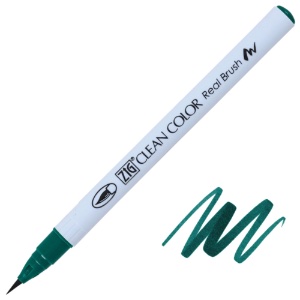 Zig Clean Color Real Brush Pen 400 Marine Green