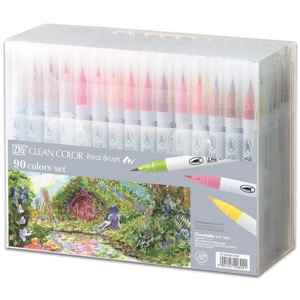 Zig Clean Color Real Brush Marker 90 Set