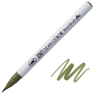 Zig Clean Color Real Brush Pen 404 Smokey Olive