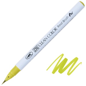 Zig Clean Color Real Brush Pen 056 Smokey Yellow