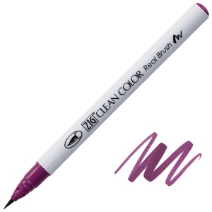 Zig Clean Color Real Brush Pen 812 Deep Red Grape