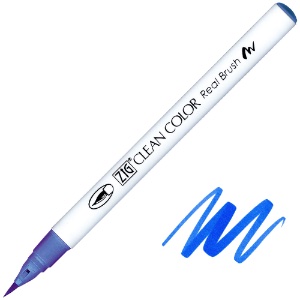 Zig Clean Color Real Brush Pen 316 Iris Blue