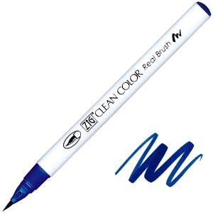 Zig Clean Color Real Brush Pen 319 Prussian Blue