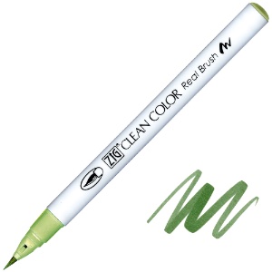 Zig Clean Color Real Brush Pen 407 Grass Green