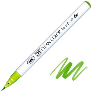 Zig Clean Color Real Brush Pen 410 Leaf Green