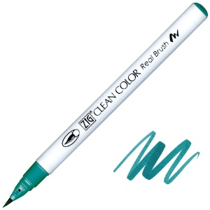 Zig Clean Color Real Brush Pen 417 Blue Green