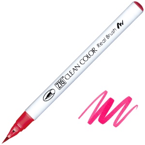 Zig Clean Color Real Brush Pen 211 Rose Red