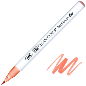 Zig Clean Color Real Brush Pen 215 Flamingo Red
