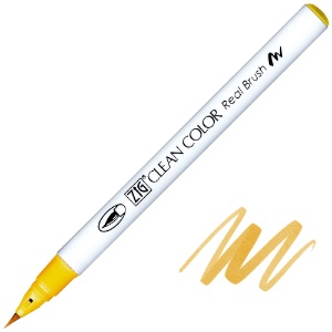 Zig Clean Color Real Brush Pen 505 Yellow Ochre