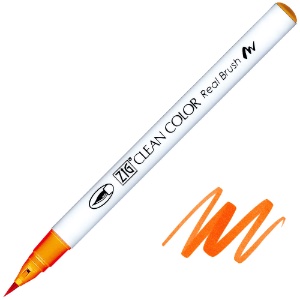 Zig Clean Color Real Brush Pen 702 Mandarin Orange