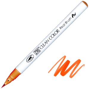 Zig Clean Color Real Brush Pen 703 Cadmium Orange