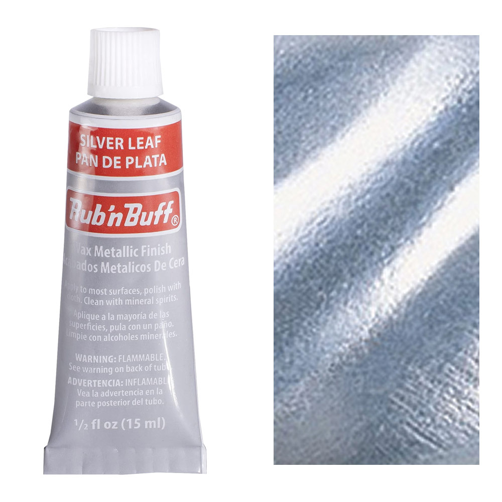 Rub 'n Buff Metallic Finish 1/2oz Silver Leaf