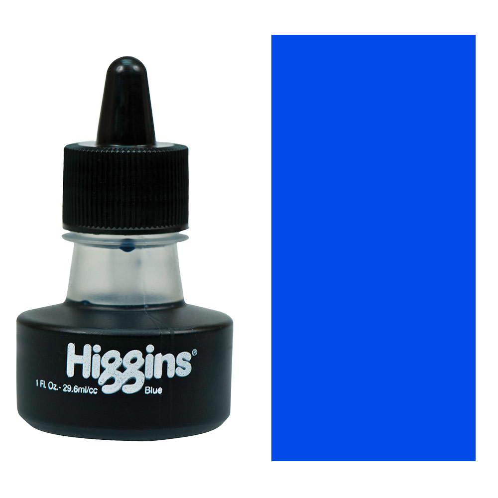 Higgins Non-Waterproof Drawing Ink 1 oz. - Blue