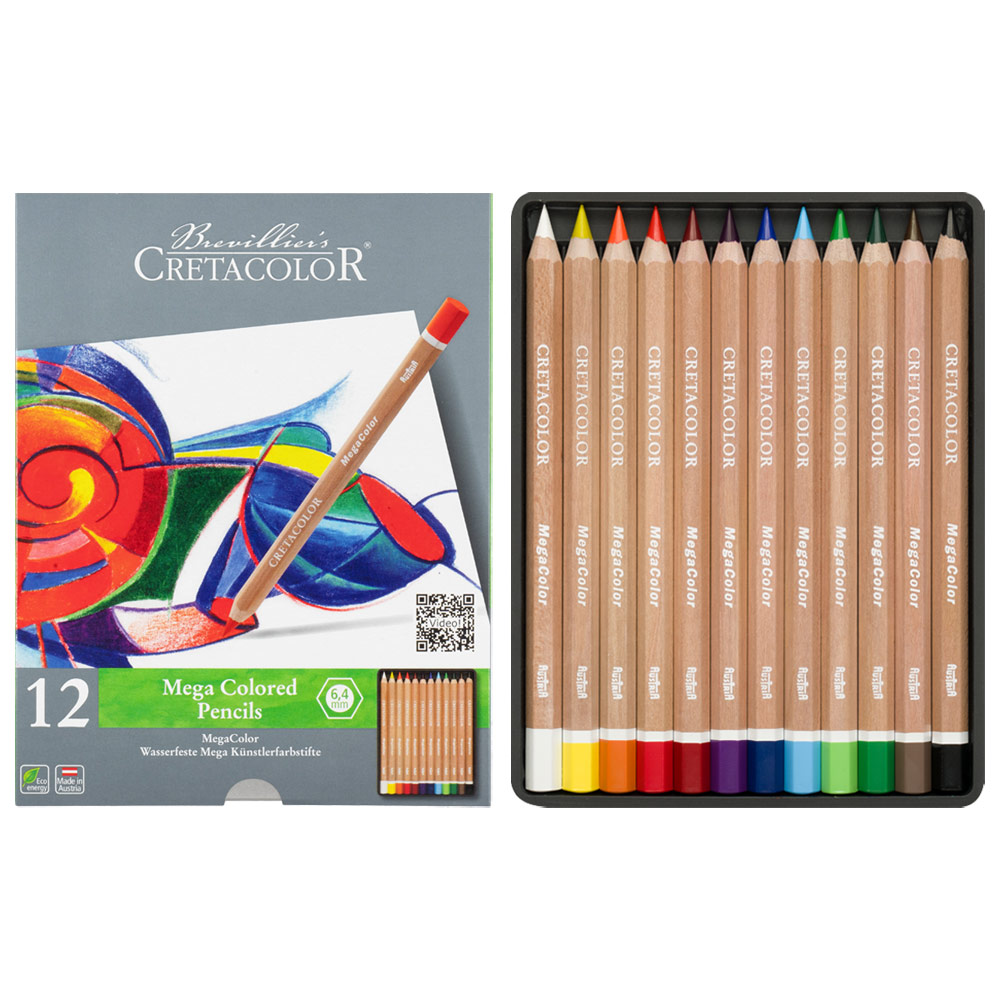 Cretacolor MegaColor Color Pencil 12 Set