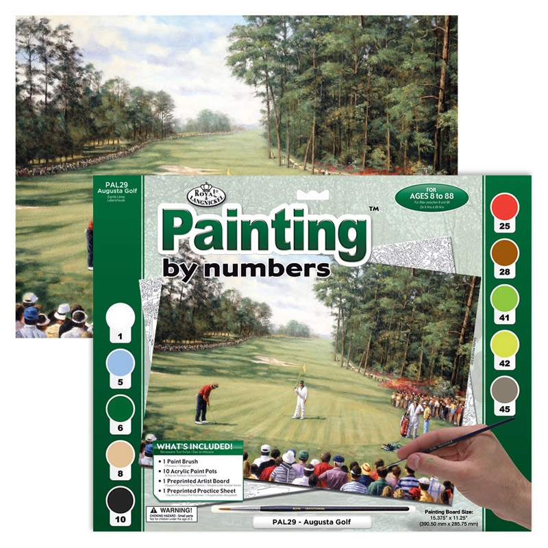 Painting By Numbers Adult Large Augusta Golf