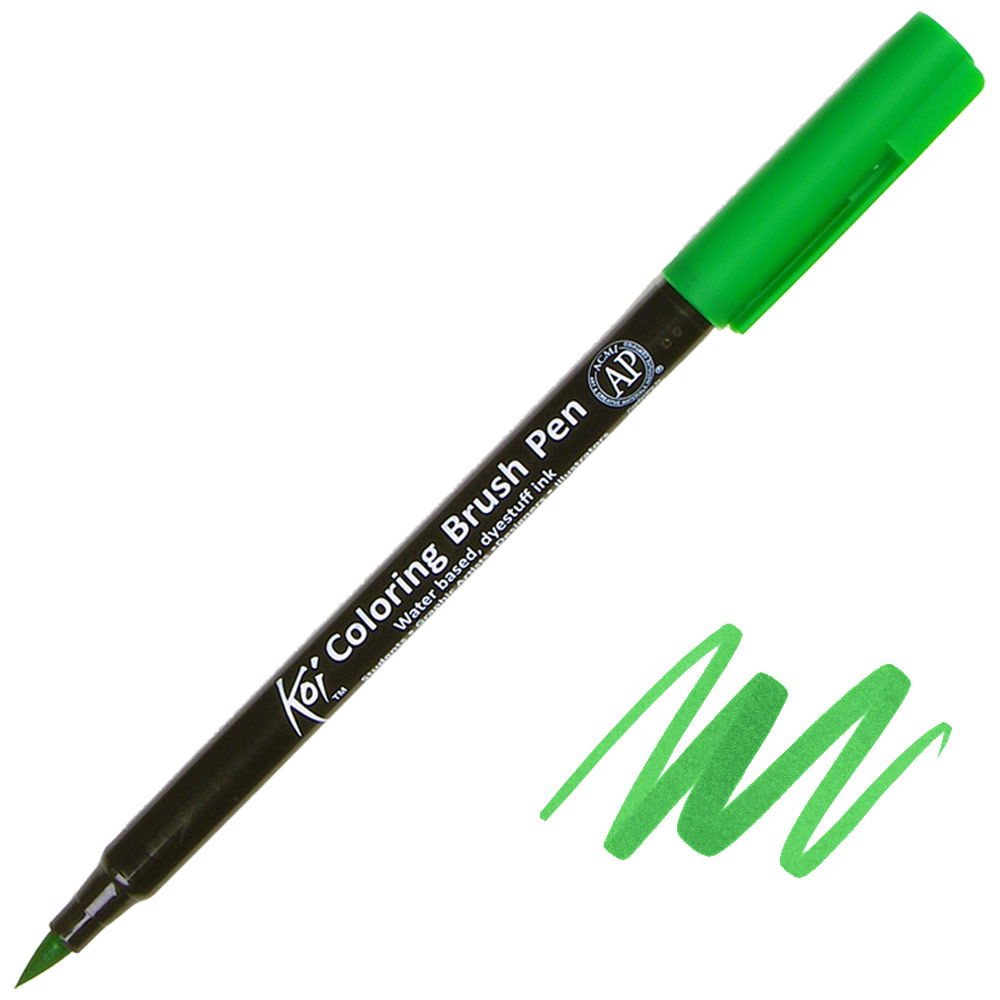 Koi Coloring Brush - Emerald Green