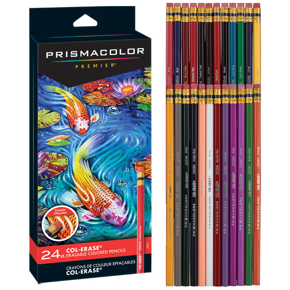 Departments - Prismacolor Premier Col-Erase Erasable Color Pencil 24 Set